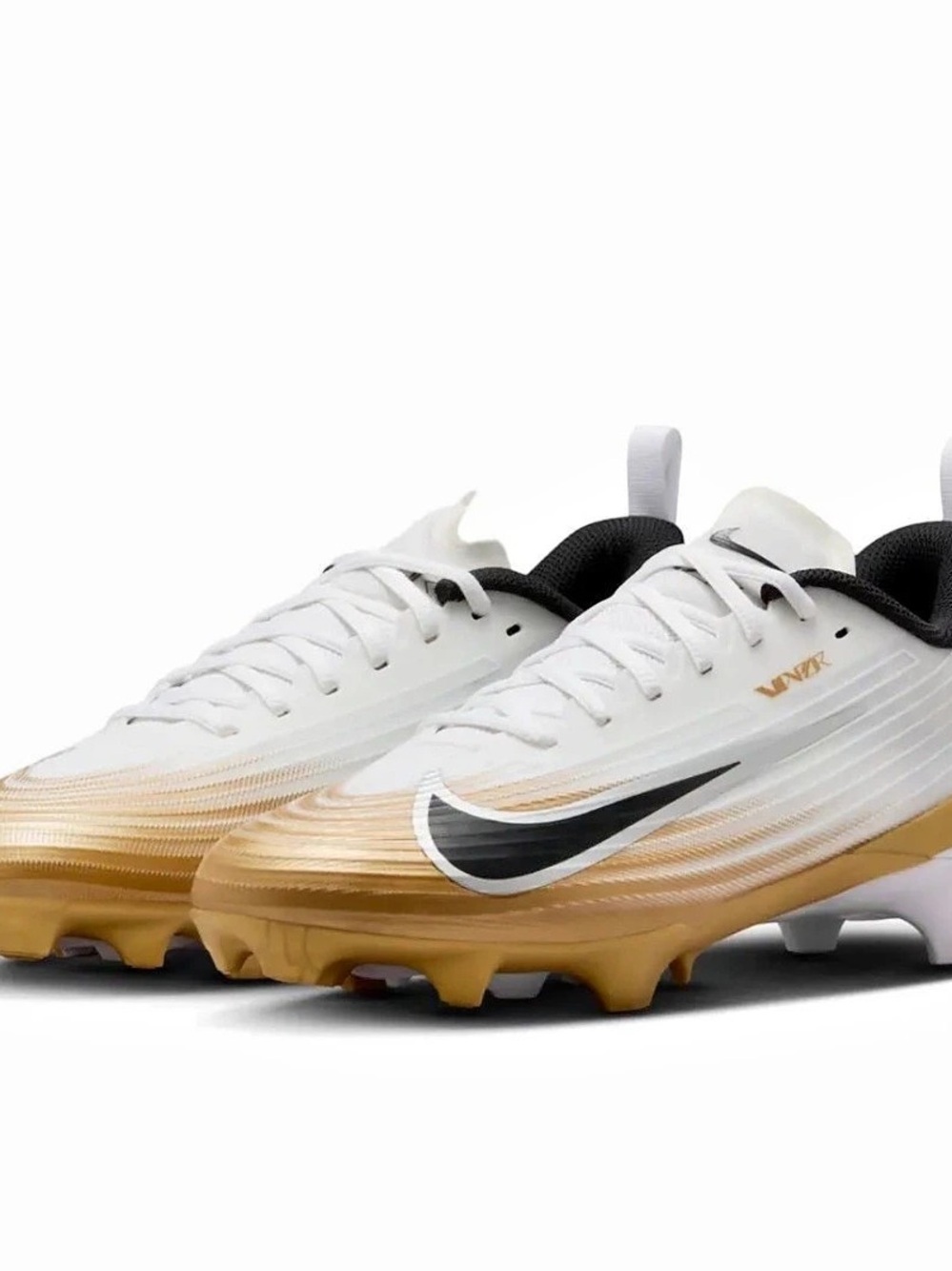 Nike Vapor Edge Pro 360 2 TB Football Cleats White & Gold